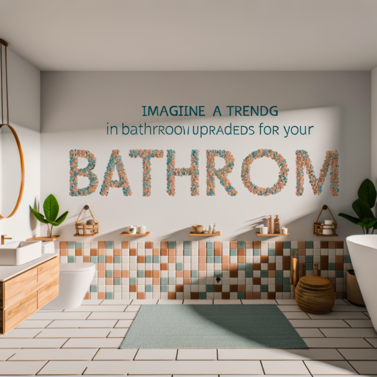 Modernes Badezimmer mit nachhaltigen Materialien, intelligenten Technologien und individuellen Akzenten für ein stilvolles Upgrade 2024
