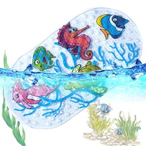 Badewannenmatte mit erhöhter Sicherheit für Kinder im Bad, 39x69 cm, Ocean World