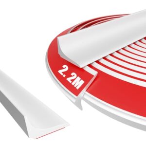 Wasserblockleiste Dichtleiste für Küchenarbeitsplatte, weiß, 1.5cm*2.5cm*220cm, Wasserabweiser, Badezimmer Schutz, Selbstklebetechnik