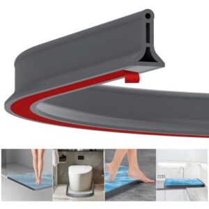 Schwallschutzleiste für Duschschwelle, selbstklebender Wasserstopper, flexible Schwallschutzleiste für Badewanne und Küchenspüle