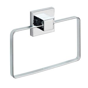 Praktischer und moderner Handtuchhalter aus rostfreiem Edelstahl, ideal für Bad oder Dusche, Vakuum-Saug-System ermöglicht Befestigung ohne Bohren.
