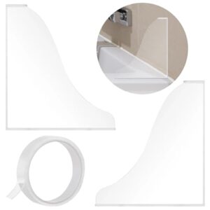 Eckschutzbretter aus Acryl für Badewannen, transparenter Spritzschutz für die Dusche und Badewanne