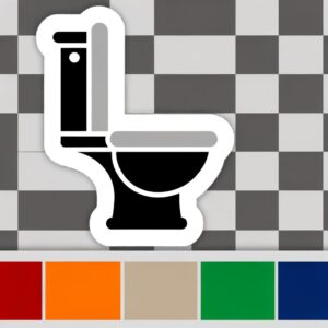Aufkleber für Toilettendeckel