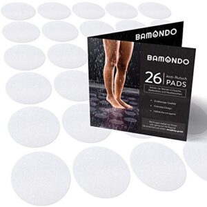 BAMONDO Anti-Rutsch Aufkleber für Dusche und Badewanne - Transparente und rutschfeste Pads