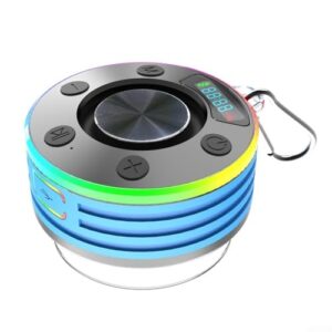 Bluetooth-kompatibles FM-Radio Duschradio mit Saugnapf, tragbares Duschradio mit 5.3 Technologie, wasserdicht für einfache Verwendung überall