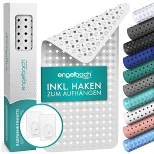 Rutschfeste Badematte 100% BPA-frei, Antirutschmatte für Badewanne, schimmelresistent und maschinenwaschbar