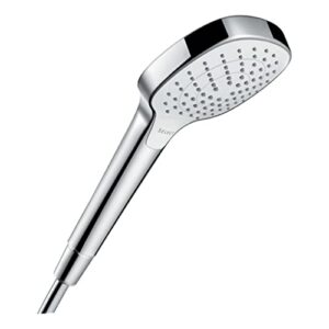 Hansgrohe Croma Select E Duschkopf, chromfarbener Duschkopf mit drei Strahlarten und Antikalk-Funktion, für ein individuellen Duschgenuss