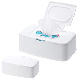 Zweistufige Feuchttücher-Box mit Deckel, ideal für Badezimmer, Küche oder Wohnzimmer