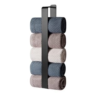 Handtuchhalter ohne Bohren, Selbstklebender Handtuchhalter für Bad oder Gästezimmer, Edelstahl-Handtuchhalter mit modernem Design, korrosionsbeständig und rostfrei