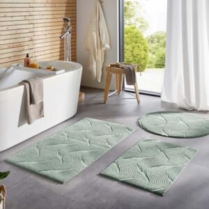 Weiche und rutschfeste Badematte für Badezimmer, hochwertiger Polyester, leicht zu reinigen, perfekt für kleinere Bäder und als Fußmatte