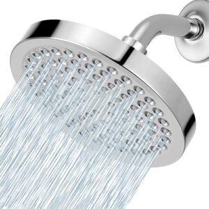 Luxuriöse Duschköpfe mit Chrom-Finish, Hochdrucktechnologie und 90+ verstopfungsfreie Silikondüsen für ein unvergleichliches Bad-Erlebnis