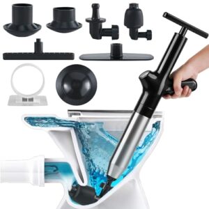 Abflussreiniger mit Druckluft, Hochdruckpumpe für Rohrreinigung in Waschbecken, Toilette, Badezimmer und Küche
