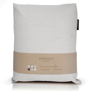 Premium-Qualität Badewannen-Kissen, bequeme Wanne-Kissen, schnelltrocknendes Bade-Polster, Made in EU, Badewanne-Kissen waschbar, Pool-Kissen in Grau