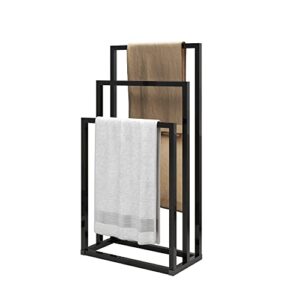 Freistehender Handtuchhalter für das Badezimmer - 3-Tier Organizer für Bad- und Handtücher