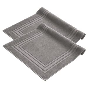 Komfortec Badvorleger Set 2 Teilig, Frottee Duschvorleger, Waschbar Duschmatte & Badteppich, 600 g/m² & 100% Baumwolle, Saugfähig & Schnelltrocknend, 50 x 70 cm