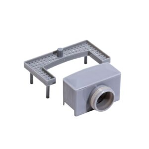 Duschrinne Siphon mit Geruchsstop Haarsieb Set für Duschen, Ablauf mit Φ 40mm, Wasserabfluss