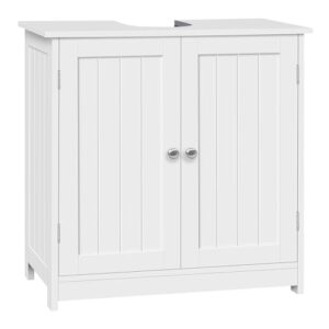 Waschbeckenunterschrank WOLTU, weiß, 60x30x60 cm, Badezimmerorganisation, sauberes Bad