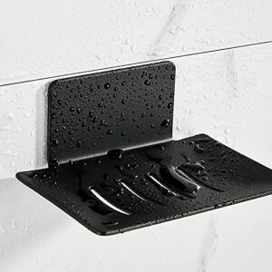 ZITFRI Seifenhalter aus Edelstahl, selbstklebend, ohne Bohren, für Badezimmer und Küche, 3M Klebeplatte