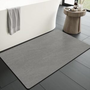 Kazol rutschfester Badezimmerteppich, super absorbiert und schnell trocknend. Ideal für Dusche, Badewanne und Badezimmer. Schnell trocknend, leicht zu reinigen und rutschfest.