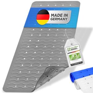 Badematte Rutschfest, 100% BPA frei, 80x38cm, ohne PVC, Made in Germany, Antirutschmatte für Badewanne