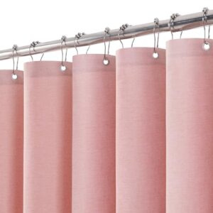 Duschvorhang aus Leinen mit Metall-Duschvorhangringen, wasserdicht und antischimmlig für das Bad, perfektes Accessoire für jedes Badezimmer