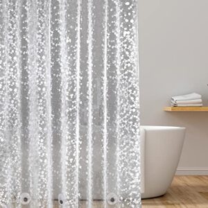 Transparenter Duschvorhang mit Gewichtsmagneten, ideal für Badezimmer, privat und schimmel- und bakterienresistent