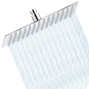 Luxuriöser Regenduschkopf mit 12 Zoll Länge, aus hochwertigem 304 Edelstahl gefertigt, ideal für ein ultimatives Duscherlebnis in Ihrem Bad.