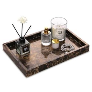 Luxuriöses Marmortablett für Kosmetik, Badezimmer und Deko