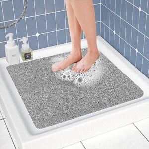 Rutschfeste Duschmatte mit Ablauflöchern für Badewanne und Nassbereiche, Anti-Schimmel-Matte mit weichen Oberfläche und Komfort-Design