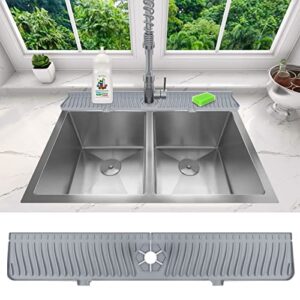 Silikon Splash Guard für Küchenbadezimmer, Tropfschutz Splash Arbeitsplatte, Spüle Matte 30 Zoll
