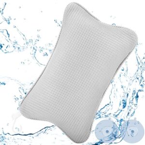 Ergonomisches Badewannenkissen für optimalen Nacken-Komfort, mit 2 starken Saugnäpfen und atmungsaktivem Material, leicht zu reinigen, grüner Qualitätsstandard