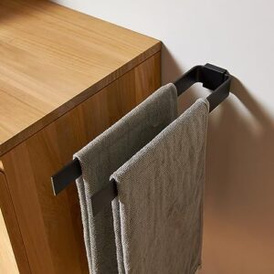 Handtuchhalter zweiarmig aus gewalztem Aluminium für Bad und Küche, modernes Design