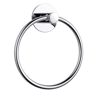 Handtuchhalter ohne Bohren, chrom-silberner Ring für Badezimmer, Edelstahl-Badzubehör