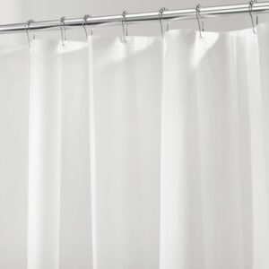 Schimmelresistenter Duschvorhang aus Polyester, wasserdicht und leicht zu reinigen, ideal für Badezimmer und Badewanne, frostgraue Farbe
