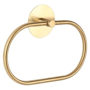 Meplait Handtuchring, Selbstkleber Bad Handtuchhalter aus Edelstahl, Goldfarbene Ausstattung für Badezimmer Zubehör