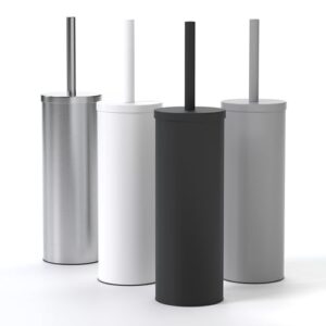 Hochwertige Toilettenbürste mit diskretem Halter, antibakteriellem Bürstenhalter und Spritzschutz. Edelstahl Silikon Klobürste für effiziente Reinigung und hygienische WC-Reinigung.