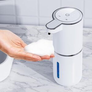 Automatischer Seifenspender mit Sensor, 380ml-Elektroschäumen-Wandbefestigung, USB-Wiederaufladbar für Bad, Küche, Büro - Hygienischer und bequemer Einsatz von Reinigungsmittel