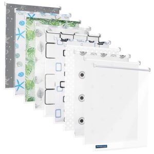 TEXMAXX Duschrollo für Badewanne mit Seitenzug - Spritzschutz für Badezimmer, 140cm breit x 240cm inkl. Zubehör und Motiv Ornamente