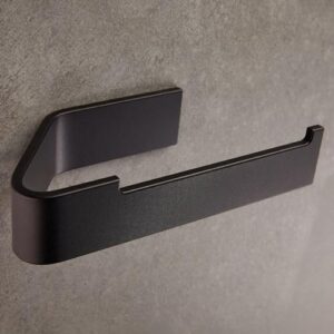 Toiletpapierhalter aus Metall ohne Bohren, einfach anzubringen mit Klebeband, modernes Design, schlicht, elegant fürs Bad und WC