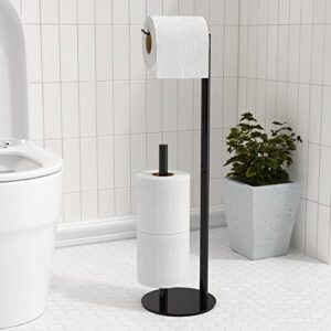 Toilettenpapierhalter in schwarz, Edelstahl, 3 Papierrollen, Badezimmerzubehör, wasserdicht und rostfrei