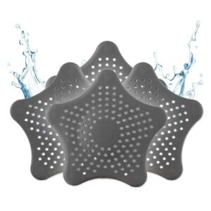 Universal Abflusssieb aus Silikon, 3+1 Gratis Haarsiebe, Duschsieb mit Haarfänger, Premium Kitchen Sink Strainer für Dusche, Waschbecken, Badewanne und Küche