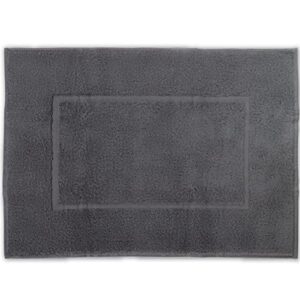 Badezimmerteppich 50 x 70 cm, Badematte aus 100% Baumwolle, pflegeleicht und waschbar
