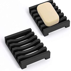 Silikon Seifenschale mit selbstentleerendem Design, leicht zu reinigen und rutschfest für Bad oder Küche