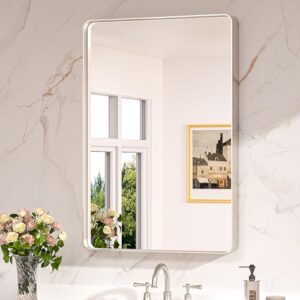 Badezimmerspiegel mit Nickelrahmen, gehärtetem Glas und modernem Design für das Badezimmer