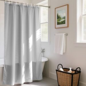 Duschvorhang mit Gewicht, 120x180 cm groß, PVC-Stoff, wasserabweisend und anti-schimmel