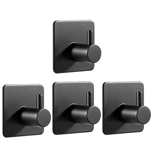 Hochwertige Handtuchhalter aus Edelstahl, Selbstklebeflächen, ohne Bohren, ideal für Bad, Toilette, Küche und Büro