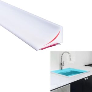 Schwallschutzleiste für Duschen - Selbstkleber Wasserstopper für Badezimmer und Küche, wasserdicht und leicht zu reinigen