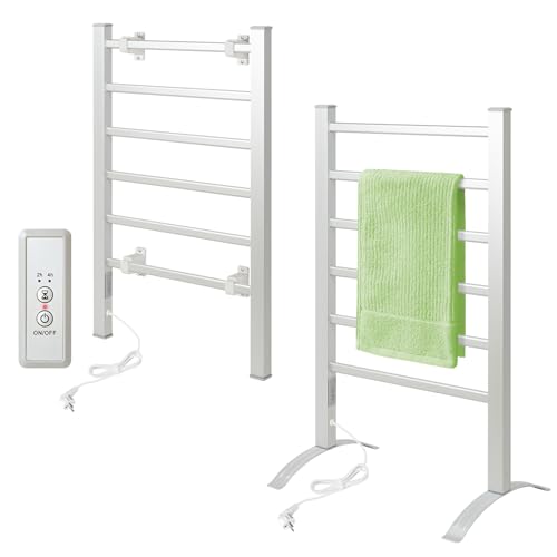 Elektrischer Handtuchtrockner mit Timer, 100-Watt-Badheizkörper für schnelles und effizientes Trocknen von Handtüchern