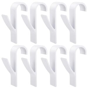 Fentar 8 Stück Haken für Handtuchheizkörper, Weiß. Rundheizkörper Haken mit starkem Griff für alle Standard Heizkörper.
