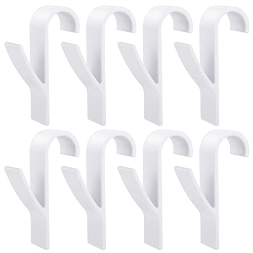 Fentar 8 Stück Haken für Handtuchheizkörper, Weiß. Rundheizkörper Haken mit starkem Griff für alle Standard Heizkörper.